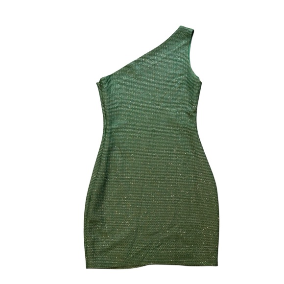 Superdown Tiffany Mini Dress in Sparkle Green, Sz S - Picture 7 of 14